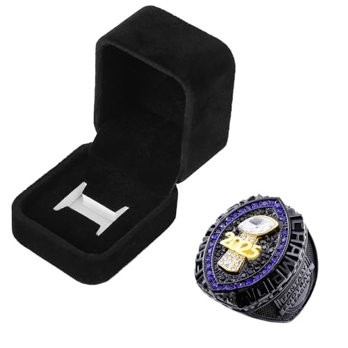 guancrown 2025 Fantasy Football Championship Ring Award Prize Trophy Sports Winner FFL Champion Ring With Box (size 14 with free box)