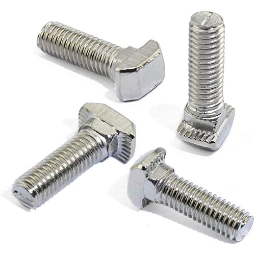 20 Pcs M5 x 30mm Thread T Slot Drop-in Bolt T-Bolt Hammer Head Bolt T Screw Stud for 2020 Series Standard 6mm T-Slot Aluminum Extrusion Profile (2020 Series) - Thumbnail 5