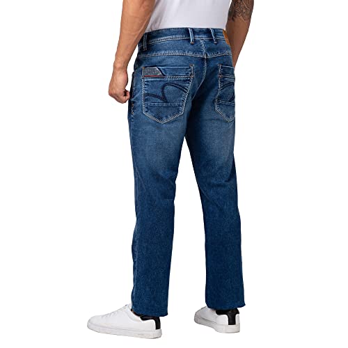 Image of Spykar Men's Regular Fit Mid Rise Cotton Narrow Length Jeans (Rover)