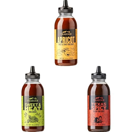 Traeger Grills BBQ Sauce Bundle - Apricot, Sweet & Heat,