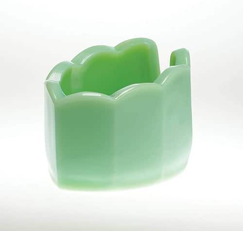 Mosser Glass 2-3/4 Inch Jadeite Glass Scalloped Spoon Rest