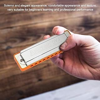 Dilwe Harmonica en si bémol Majeur 10 Trous 20 Tons Harmonie Blues avec étui et Chiffon de Nettoyage - Les Beatles, Paul McCartney, John Lennon, RIngo Starr, George Harrison Dilwe Harmonica en si bémol Majeur 10 Trous 20 Tons Harmonie Blues avec étui et Chiffon de Nettoyage – Image 5
