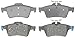 ACDelco 14D1095CH Advantage Ceramic Rear Disc Brake Pad Set with Hardware