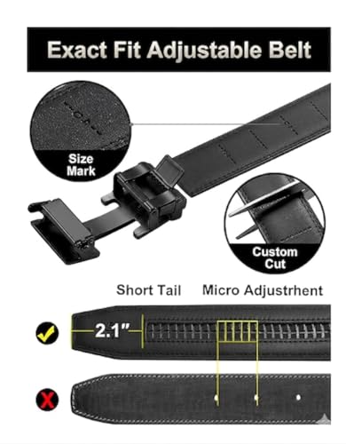 Image of WildHorn Men's Genuine Leather Belt for Men| Premium Auto-Lock Buckle | Adjustable up to 48 inch | Formal & Casual Wear | Micro-Adjust Fit | Stylish Gift Box Included