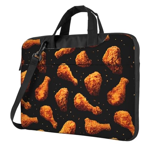 Funda acolchada para laptop de 15,6 pulgadas, patas de pollo fritas, funda acolchada para mujeres y hombres
