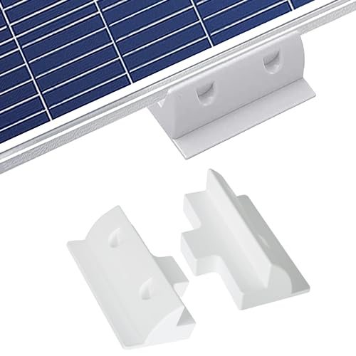 Jadeshay Soportes de Panel Solar, Montaje de Panel Solar 2 Piezas Soporte Placas Solares Montaje Lateral,Soporte Panel Solar Kit Solar Autocaravana para RV,Paneles Solares Fotovoltaico,Caravanas