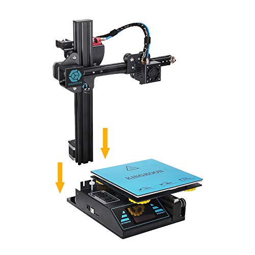 3D Printer, Kingroon DIY Resume Printer with Touch Screen Assisted Level Free MicroSD Card Preloaded with Printable 3D Models, Printing Space (180x180x180mm)