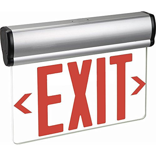 Kaito LED Edge-Lit Exit Sign with Backup Rechargeable Battery and Adjustable Panel, UL