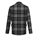 Suit Jacket for Men Blazer Sport Coats Winter Plus Size Fashion Casual Ugly Long Sleeve Button Up Corduroy Cardigan Slimming Warm Gingham Lapel Cardigan Black