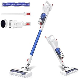 Akku Staubsauger ​Kabelloser 250W ​​22000Pa Starke Saugleistung Stabstaubsauger 3 in 1 Akkustaubsauger ​bis zu 40 Min…