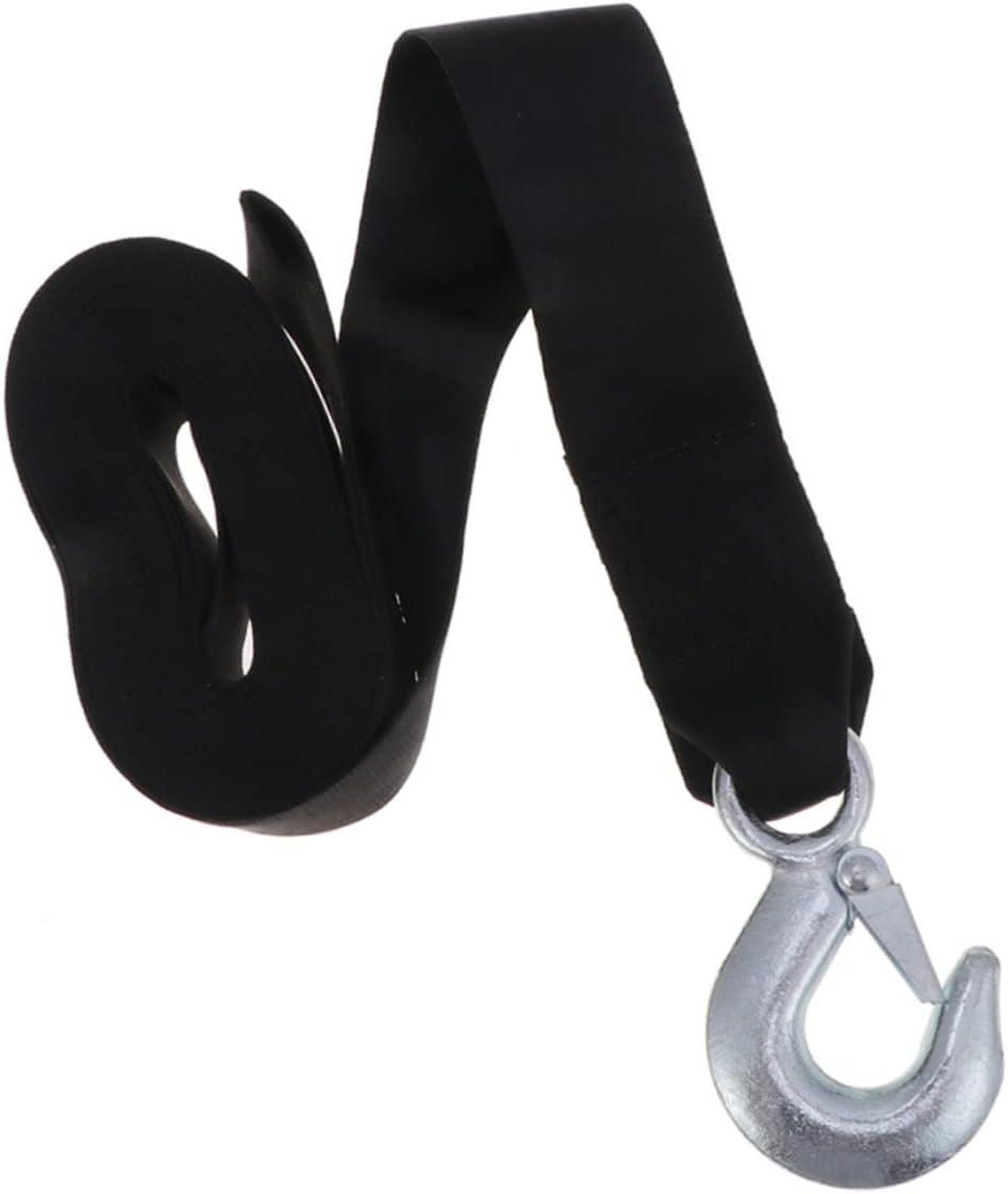 Winch Fixed Rope Emergency Safety Trailer Strap Capacity Heavy Duty Strap Hook for Boat Towing and Vehicle Recovery