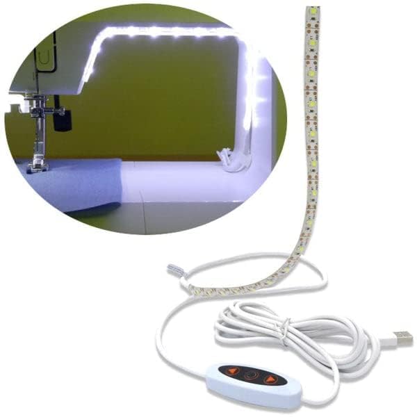 Madam Sew LED Sewing Machine Light Strip – Flexible LED Sewing Lights with Dimmer, Adhesive Back & Clips – Super Bright Stick-On Sewiing Machine Strip Light for Stitching & Crafting