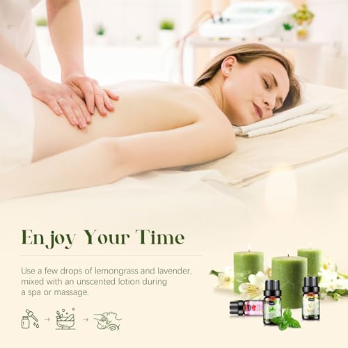 Essential Oils Set, Aromatherapy Essential Oil Kit for Diffuser, Humidifier, Massage, Skin Care (32 x 5ml) - Eucalyptus, Lavender, Tea Tree, Peppermint, Lemongrass, Frankincense, Cinnamon, Sandalwood - Image 6