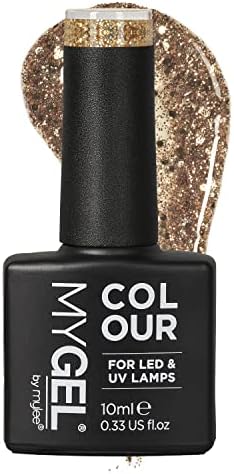 MYGEL by Mylee Nail Gel Polish 10ml [Once Upon a Night] UV/LED Soak-Off Nail Art Manicure Pedicure for Professional, Salon & Home Use [Fine Glitters Range] - Long Lasting & Easy to Apply
