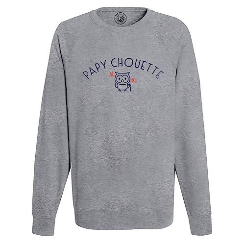 Sweatshirt Homme Papy Chouette idée cadeau mignon pour grand-père