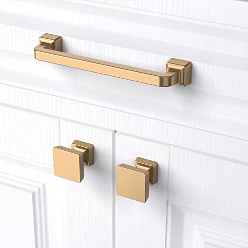 Knoklock 10 Pack Kitchen Cabinet Knob Champagne Bronze Square Dresser Knobs Drawer Knobs Kitchen Cabinet Hardware Knobs For Dresser Drawers #TOP1