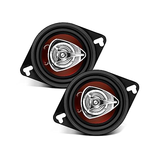 2) New BOSS CH3220 3.5 2-Way 140W Car Audio Coaxial Speakers Stereo Red PAIR