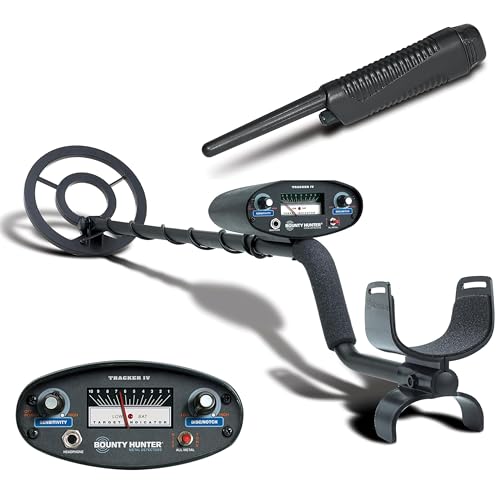 Bounty Hunter Tracker IV Metal Detector – Designed for Adults & Kids with Waterproof 8