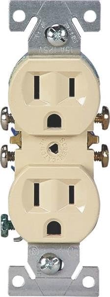 Replacement for Cooper 270V Ivory 15 Amp Duplex Wall Receptacles 4146692
