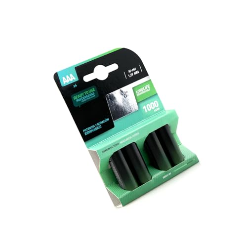 Pila Recargable de 1000mAh, Tipo HR03, 4 Unidades, Ideal para Dispositivos electrónicos y Juguetes.