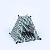 Taille: 42 * 42 * 40cm zlw-shop Lit pour Animaux de Compagnie Oxford Pet Tente House Chat Lit Chat Portable Teepee avec Coussin épais pour Chiot Dog Maison Chenils de Chien Lit pour Chien et Chats