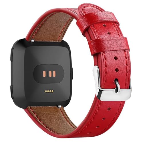 Bracelets en cuir compatible avec Fitbit Versa 2 de rechange classiques - 3