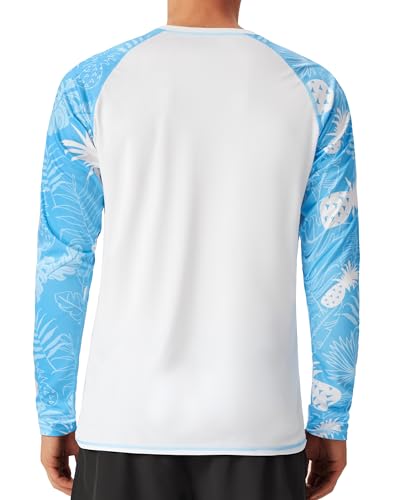 Image of FISHEAL Mens Long Sleeve Fishing Camo Shirts, UPF 50+ Sun Swim Rash Guard