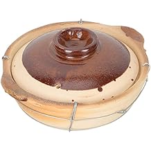 CALLARON Casserole Clay Dry Pot Kitchen Cooking Pot Earthenware Clay Pot Hot Pot Stovetop Soup Cookware Stew Pot for Home Kitchen