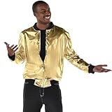 Amscan Shady Hip Hop Party Jacket (1 Piece), One Size, Gold