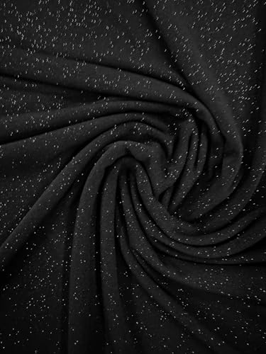 Sedona Designz Glitter ITY Fabric - 95% Polyester 5% Spandex | Sparkling Metallic Fabric for Crafting, Sewing, and DIY Projects | 58”/60” Width