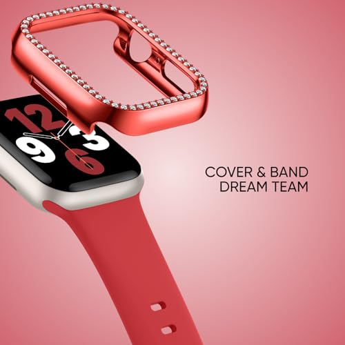 Image of Adorique 3-in-1 Compatible for Apple Watch Band 40mm 41mm 42mm 44mm 45mm 46mm, Soft Silicone Sport Strap for iWatch Series SE 10 9 8 7 6 5 4 3