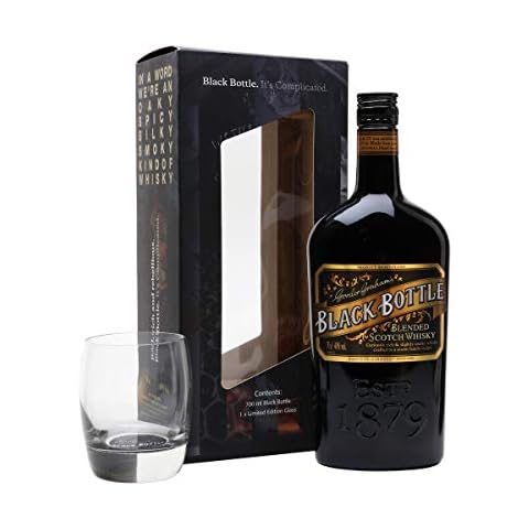 Black Bottle Blended Scotch Whisky Gift Pack with Glass (70cl, 40%) Cover
