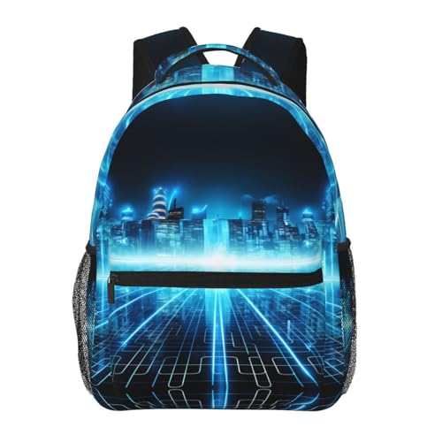 PHAYAH Mochila casual para laptop Fortress Of Light para homens e mulheres para meninos e meninas, mochila leve
