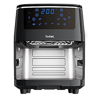 Tefal Easy Fry Grill & Steam Heißluftfritteuse, 3-in-1 (Air Fryer, Grill und Dampfgarer), 7 automatische Programme, 6,5 Liter, energiesparend, gesunde Friteuse ohne Öl, schwarz, FW2018