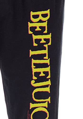 Beetlejuice Men's Classic Film Logo Loungewear Sleep Bottoms Pajama Pants3