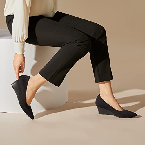 VIVAIA Aria Wedge 2.0 Women's Pointed Toe Wedge Pumps Shoes Comfortable Wedge Heels for Women Pumps with Arch Support2