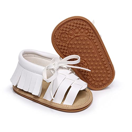 Fleece Booties for Baby Infant Boys Girls Open Toe Solid Tassels Shoes First Walkers Shoes Summer Sleepers Toddler Girls2