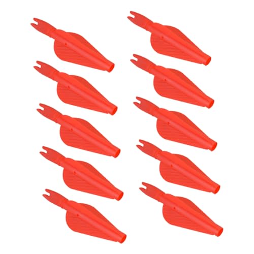 BRIGHTFUFU Training Kit 8mm Plastic Arrow Nock 10pc Arrow Tail Covers and Portable