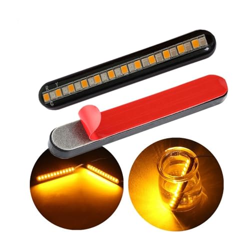 Clignotant arrière moto LED feu plaque immatriculation stop indicateur 12V