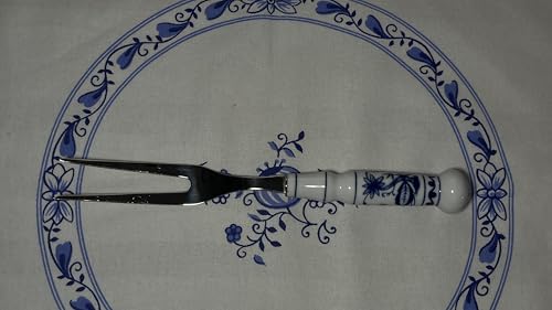 ABS rostfrei 18-10 DDR Fleischbesteck Fleischgabel mit Zwiebelmuster...