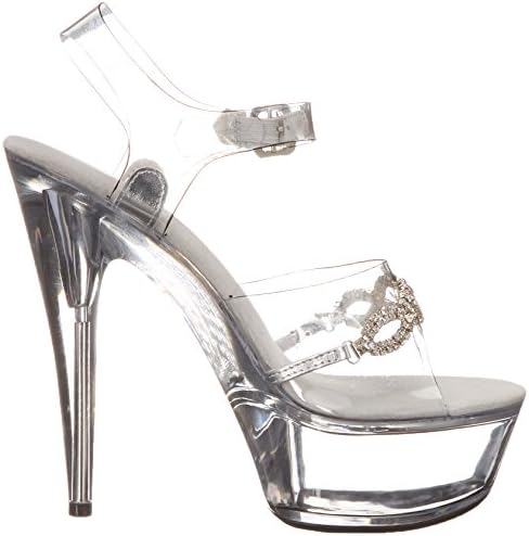 Ellie Shoes Women's 609-TIFFANY, Clear, 7 B US | Image 5