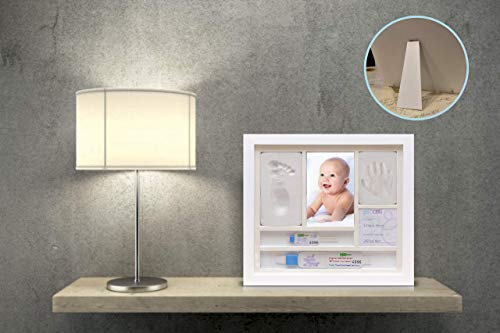 iPiccoli® Marco para huellas de niño y bebé, regalo bautizo y nacimiento, kit completo con Arcilla, porta pulseras de… - Imagen 8