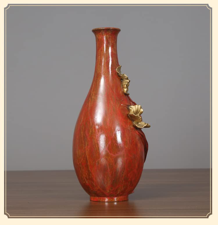 Amazon.co.jp: MOZART 色銅シンビジウム蘭花瓶家庭装飾品ドライ