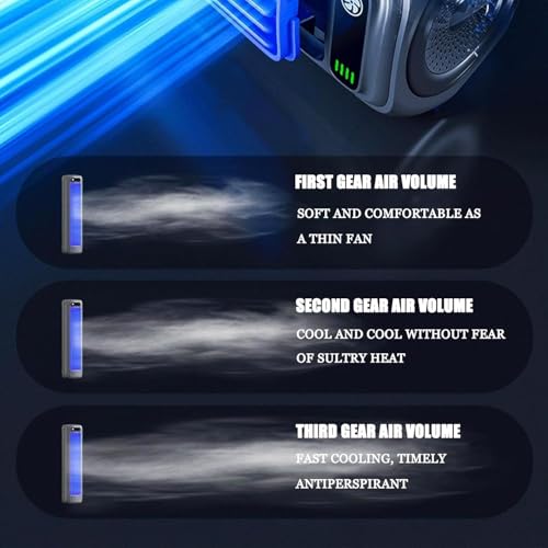 Refroidisseur de ventilateur d'air à 3 vitesses et écran LED - 6