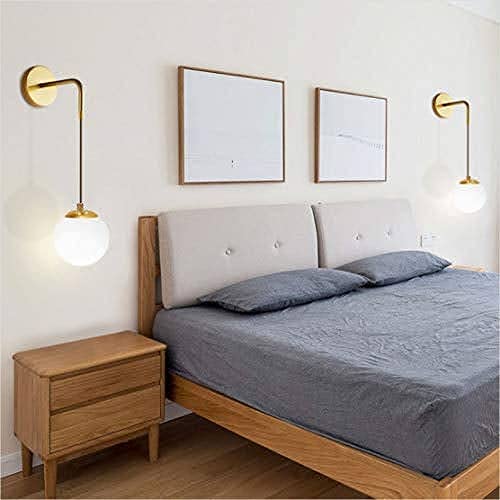Image of BrightLyt Wall Lights for Living Room, Home Decoration Wall Lamps for Bedroom /Mirror Side Wall Scone Fixtures, Classic Design (Gold Electroplated)