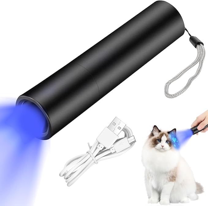 Suicune UV Flashlight, 365nm Portable Handheld Ultraviolet Flashlight, Uv Black Light, Cat Ringworm, Doctor Pet Urine Detector, Bed Bug Inspection