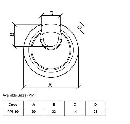 Image of KSBX Steel Primium Range 9 Levers 90 mm Heavy Duty Padlock, Sutter Lock, Round Lock Long Life Durable with 3 Keys for Main Gate, Office Door, Shop Shutter, Pack of 2 pcs (RPL902)