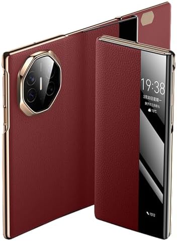 NALACAL Slim Case for Huawei Mate XT, Luxury Genuine Leather, Sma...