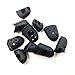 xcpmm 10 Pcs Finger Tips, 5 Sizes Anti-Slip and Reusable Silicone Fingertip Protector Guard Pads for Paper Sorting, Collating, Sewing, Money Counting, Guitar,Playing Etc(Black)