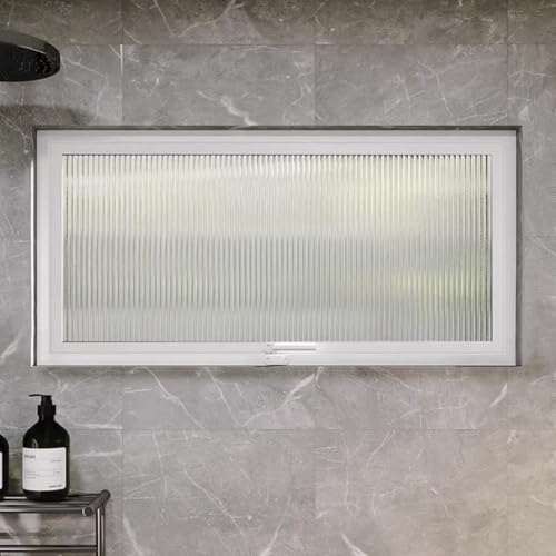Ventana de vidrio templado con asas de 360° para renovar el aire en zonas húmedas 3